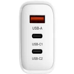 Szybka ładowarka sieciowa usb-a usb-c1 usb- c2 65w QC uniwersalna-5907451385340