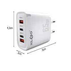 Szybka ładowarka sieciowa usb-a usb-c1 usb- c2 65w QC uniwersalna-5907451385340