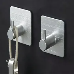 Uchwyty haczyki wieszaki samoprzylepne łazienka metalowe 4 sztuki-5907451380505