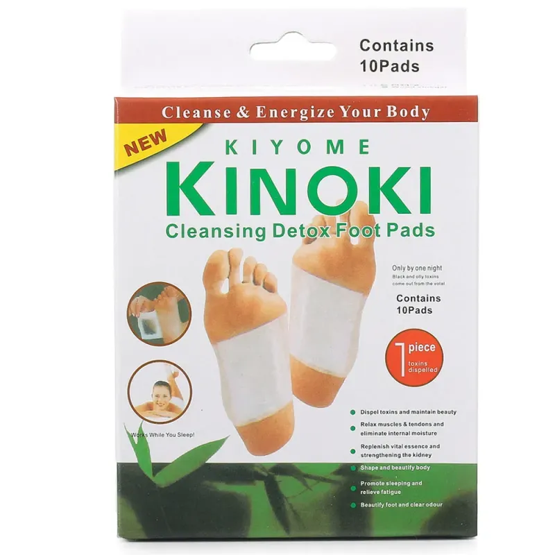 Plastry oczyszczające na stopy detox kinoki opakowanie 10 szt plastrów-5907451305225