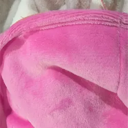 Ciepła bluza koc oversize xxl 2w1 gruba otulina różowy futrzak-5907451338902