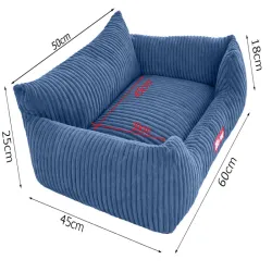 Legowisko roz M dla psa kota miękkie sztruksowe antypoślizgowe wygodne-5907451379189