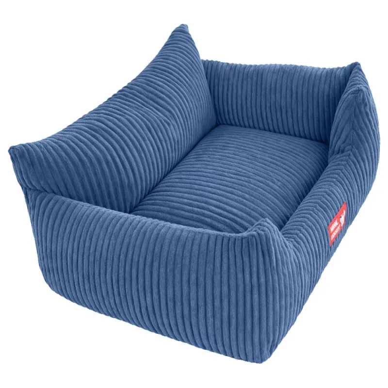 Legowisko roz M dla psa kota miękkie sztruksowe antypoślizgowe wygodne-5907451379189