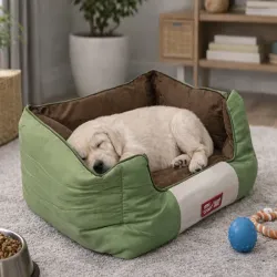 Legowisko roz S dla psa kota posłanie antypoślizgowe średnie wygodne-5907451378922