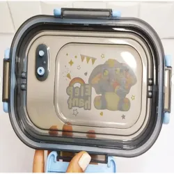 Lunchbox śniadaniówka pojemnik na śniadanie obiad z przegródkami-5907451380949