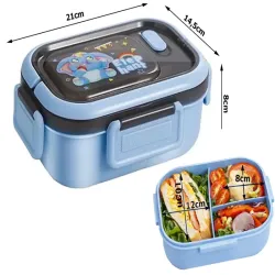 Lunchbox śniadaniówka pojemnik na śniadanie obiad z przegródkami-5907451380949