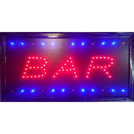 Animowana tablica LED z napisem BAR 50x25cm do pubu baru-