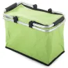 Kosz piknikowy zielony składany termiczny turystyczny koszyk na zakupy-5907451304846