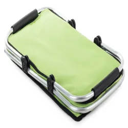 Kosz piknikowy zielony składany termiczny turystyczny koszyk na zakupy-5907451304846