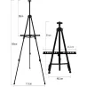 Sztaluga malarska aluminiowa 160cm + pokrowiec z paskiem do noszenia-5907451337042