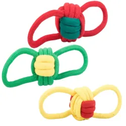 Zabawka dla psa gryzak szarpak sznur mocny długi na 19 cm z supłem-5907451346846