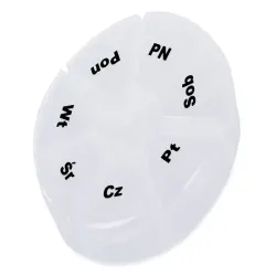 Pojemnik na leki 7 dni kasetka pudełko tygodniowy organizer leków-5907451322819