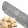 Stolnica silikonowa 50x40 mata kuchenna do ciasta antypoślizgowa szara-5907451378014