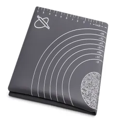 Stolnica silikonowa 50x40 mata kuchenna do ciasta antypoślizgowa szara-5907451378014