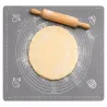 Stolnica silikonowa 50x40 mata kuchenna do ciasta antypoślizgowa szara-5907451378014