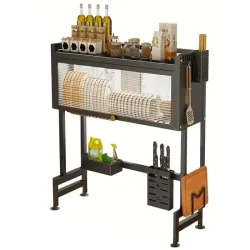 Suszarka do naczyń talerzy sztućców ociekacz szafka organizer 85 cm-5907451373590