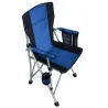 Fotel wędkarski składany turystyczny z podłokietnikami i uchwytem-5907451384206