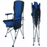 Fotel wędkarski składany turystyczny z podłokietnikami i uchwytem-5907451384206
