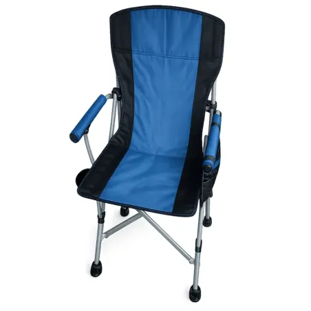 Fotel wędkarski składany turystyczny z podłokietnikami i uchwytem-5907451384206