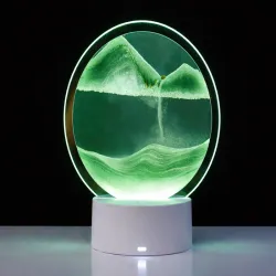 Lampa piaskowa 3d ruchomy dynamiczny piasek dekoracyjna biurko usb rgb-5907451380376