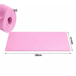 Mata 180cm do ćwiczeń jogi pilatesu fitness gimnastyczna treningowa-5907451384350