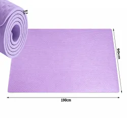 Mata 190cm do ćwiczeń jogi pilatesu fitness gimnastyczna treningowa-5907451384367