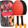 2x paletki rakietki do ping ponga tenisa stołowego 3 piłeczki i etui-5907451388129
