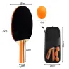 2x paletki rakietki do ping ponga tenisa stołowego piłeczki i etui-5907451388112