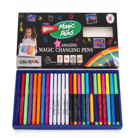 Magiczne mazaki zmieniające kolor 25 szt zestaw pisaki kreatywne-5907451385104