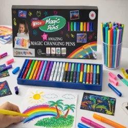 Magiczne mazaki zmieniające kolor 25 szt zestaw pisaki kreatywne-5907451385104