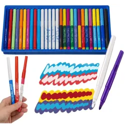 Magiczne mazaki zmieniające kolor 25 szt zestaw pisaki kreatywne-5907451385104