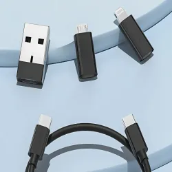 Zestaw adapterów 5w1 szpilka do telefonu w etui usb-c micro usb typ-a-5907451370926
