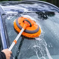 Mop zestaw do mycia samochodu mikrofibra 2 sztuki teleskopowy szczotka-5907451386699