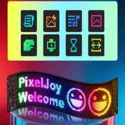 Panel led 16x64 elastyczny sygnalizator gestów na szybę samochodu-5907451386316