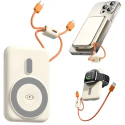 Powerbank QC szybkie ładowanie 10000 mAh usb lightning bezprzewodowy-5907451385555