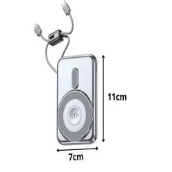 Powerbank QC szybkie ładowanie 10000 mAh usb lightning bezprzewodowy-5907451385562