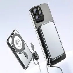 Powerbank QC szybkie ładowanie 10000 mAh usb lightning bezprzewodowy-5907451385562