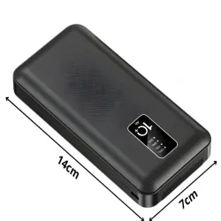 Powerbank z przewodami na stałe 10000 mAh usb-c usb microusb lighting-5907451385425