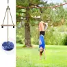 Huśtawka ogrodowa dla dzieci dysk okrągła bujanka do ogrodu na linie-5907451352687