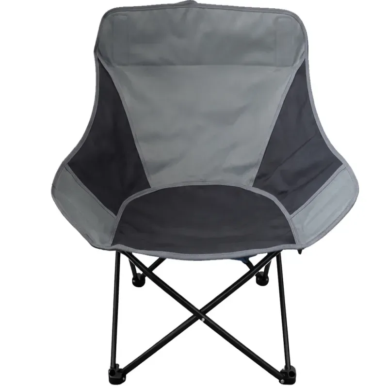 Krzesło wędkarskie turystyczne składane na ryby rybacki szary fotel-5907451384107