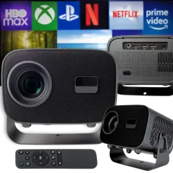 Projektor video a10 4k android tv 13.0 wifi bluetooth lcd full hd 360°-5907451385333
