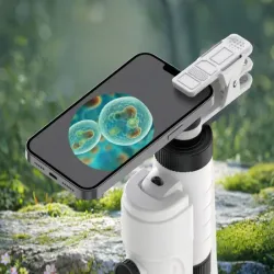 Mikroskop 200x kompaktowy lupa klips do telefonu komórkowego led uv-5907451387160