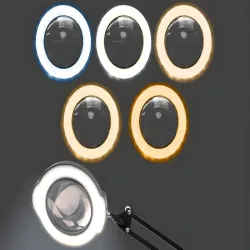 Lampa 10x lupa na biurko szkło powiększające lampka dermatologiczna-5907451387146