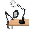 Lampa 10x lupa na biurko szkło powiększające lampka dermatologiczna-5907451387146