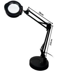 Lampa 10x lupa na biurko szkło powiększające lampka dermatologiczna-5907451387146