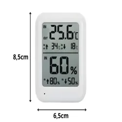 Stacja pogodowa pogody lcd termometr sonda higrometr magnes pokojowy-5907451387351