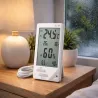 Stacja pogodowa pogody lcd termometr sonda higrometr magnes pokojowy-5907451387344