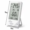 Stacja pogodowa pogody lcd termometr sonda higrometr magnes pokojowy-5907451387344