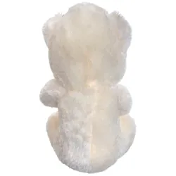 Miś pluszowy z sercem sercami na prezent przytulanka maskotka kremowy-5907451387030