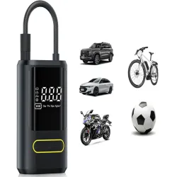 Pompka rowerowa elektryczna do roweru samochodu kompresor latarka 10bar lcd-5907451376799